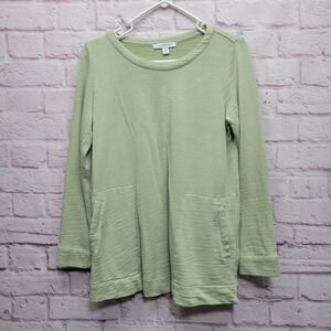 Pure Jill Tunic Sweatshirt Womens‎ XS Oversized Pullover Organic Cotton Terry